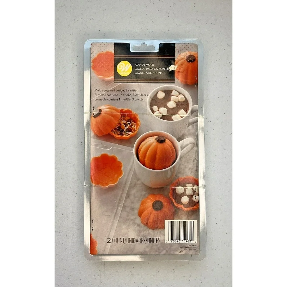 Wilton Pumpkin Candy Mold Hot Chocolate Bombs Holiday Baking